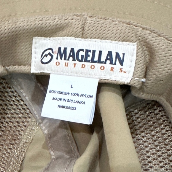 NWOT Magellan Outdoors Beige Vented Full Brim Bucket Camping Hat Men Size L - Picture 4 of 4